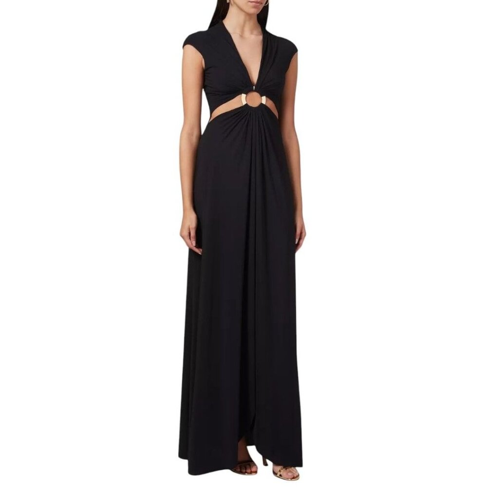 CHIARA BONI LA PETITE ROBE Zunilda Cutout-Waist Ring Maxi Dress  IT 42 / US 6